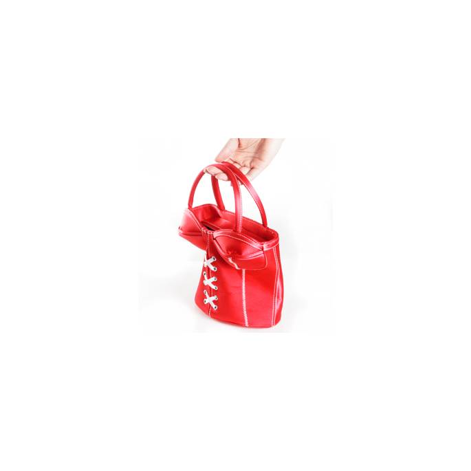 SAC A MAIN CORSET ROUGE
