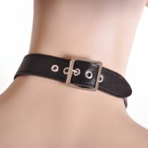 COLLIER CUIR + CLOUS HOMME