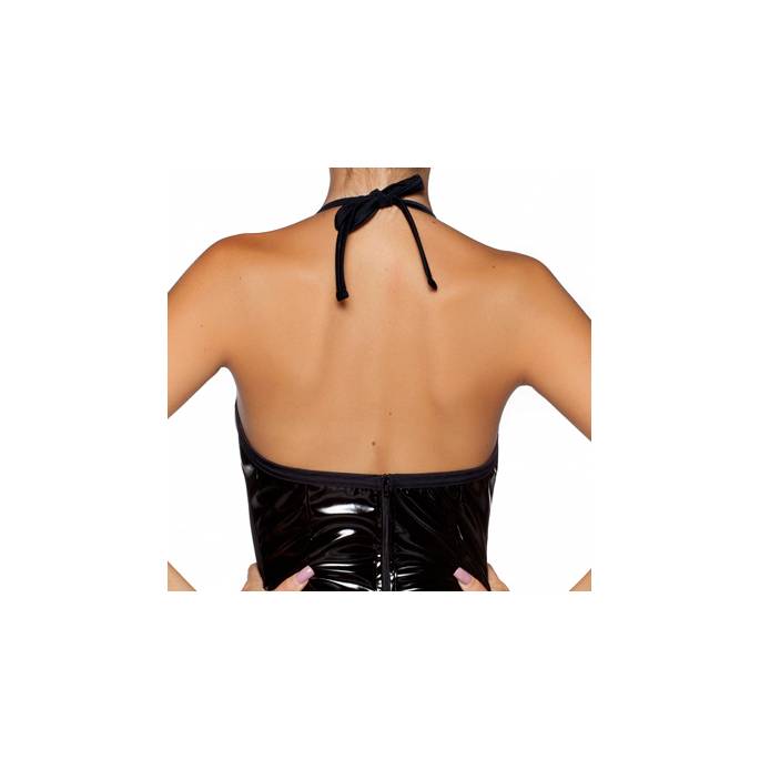 ROBE VINYLE SEINS NU VOILE VENTRE