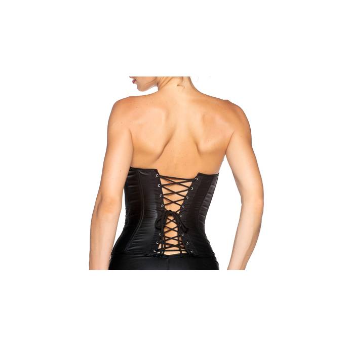 BUSTIER WETLOOK DEVANT VOILE