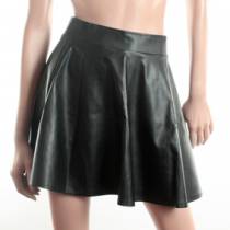 CIRCLE SKIRT IN IMITATION LEATHER