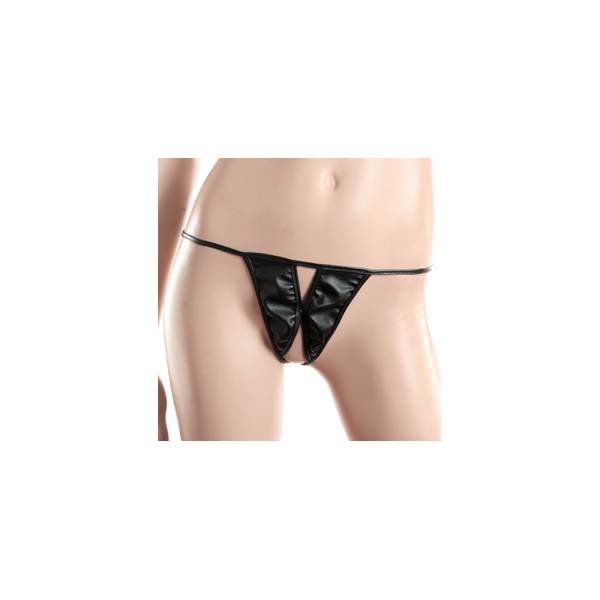 OFFENER STRING AUS KUNSTLEDER