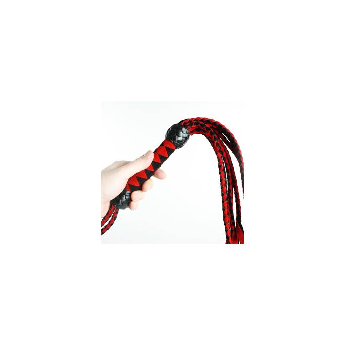 SMALL CAT O NINE SUEDE BLACK/RED