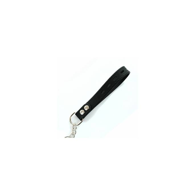 METAL LEASH WITH SILICONE HANDLE