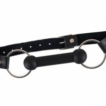 LEATHER AND SILICONE GAG