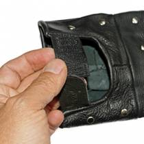 STUDDED MITTENS IMITATION LEATHER