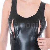 LATEX-BODY SCHWARZ 3 REISSVERSCHLÜSSE