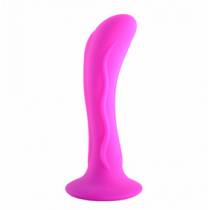 ANAL PLUG CURVED SUCTION CUP FUSCHIA