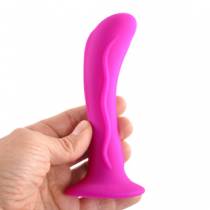 ANAL PLUG CURVED SUCTION CUP FUSCHIA