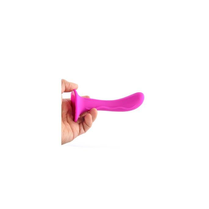 ANAL PLUG CURVED SUCTION CUP FUSCHIA