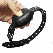 BLACK LEATHER PADDED GAG