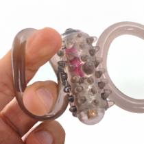 DOUBLE VIBRATING SILICONE COCKRING