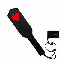 PADDLE COEUR NOIR ET ROUGE