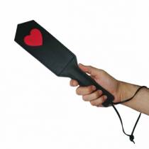 PADDLE HEART NEGRO Y ROJO