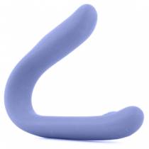 VIBROMASSEUR FIN SILICONE BLEU