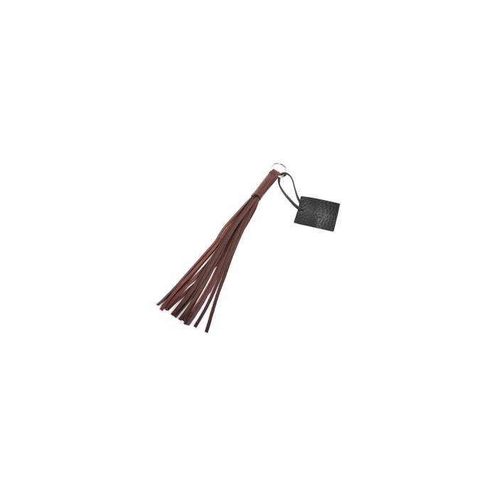 MINI VENCEJO DE CUERO DURO MARRÓN 25CM