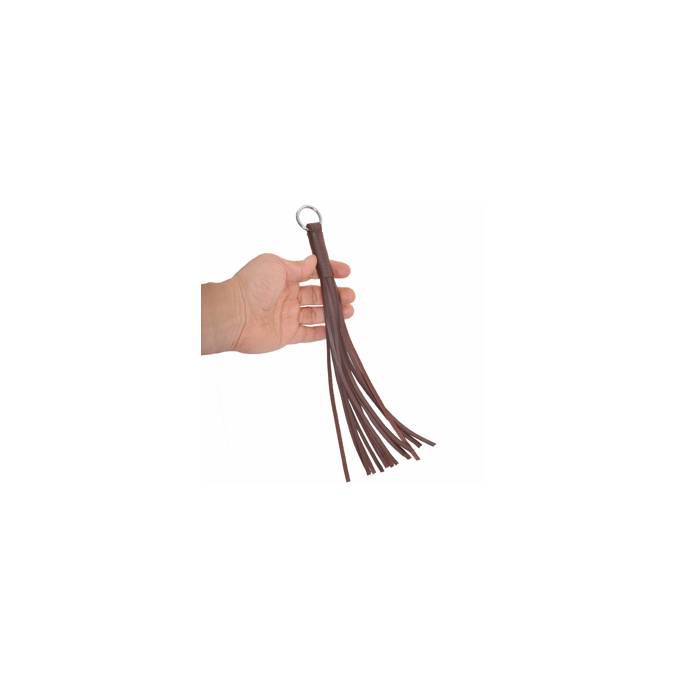 MINI VENCEJO DE CUERO DURO MARRÓN 25CM