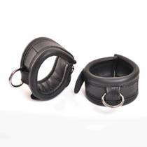 MENOTTES CUIR NOIR FINES