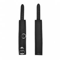 MENOTTES CUIR NOIR FINES