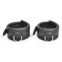 MENOTTES CUIR NOIR FINES