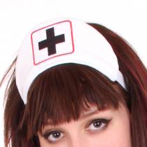 WEISSES RÜCKENFREIES KRANKENSCHWESTERKLEID