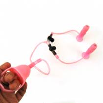 DOUBLE PINK VIBRATING VACUUM CLEANER