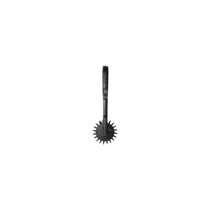 BLACK PLASTIC SPIKE WHEEL SMALL