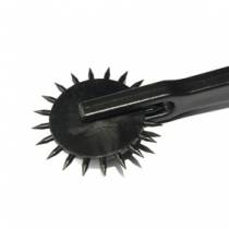 BLACK PLASTIC SPIKE WHEEL SMALL