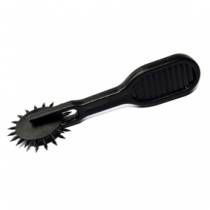 BLACK PLASTIC SPIKE WHEEL SMALL
