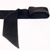 Corbata de seda negra 2m60