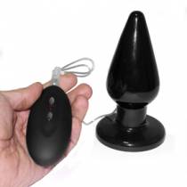 VIBRIERENDER BUTTPLUG MODELL 1 SCHWARZ MEDIUM