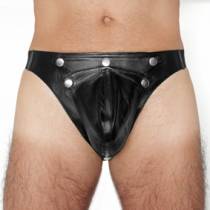 JOCK STRAP LEATHER SNAPS