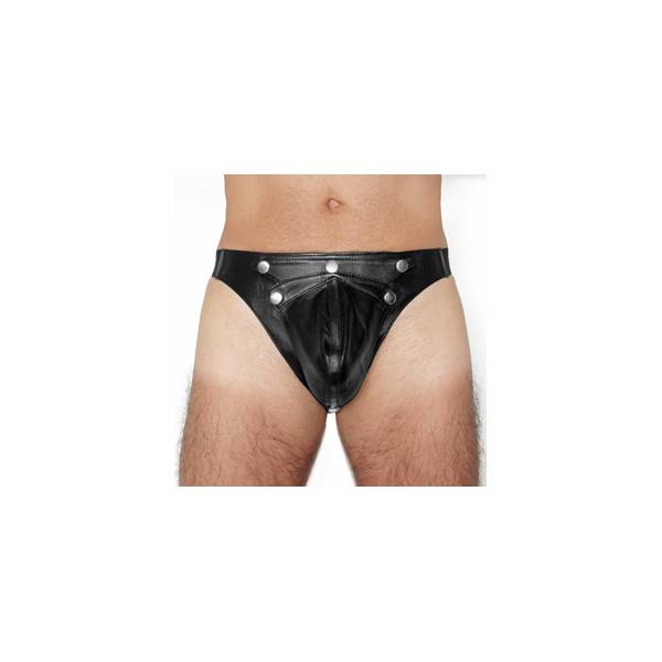 JOCK STRAP LEATHER SNAPS