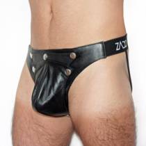 JOCK STRAP LEATHER SNAPS
