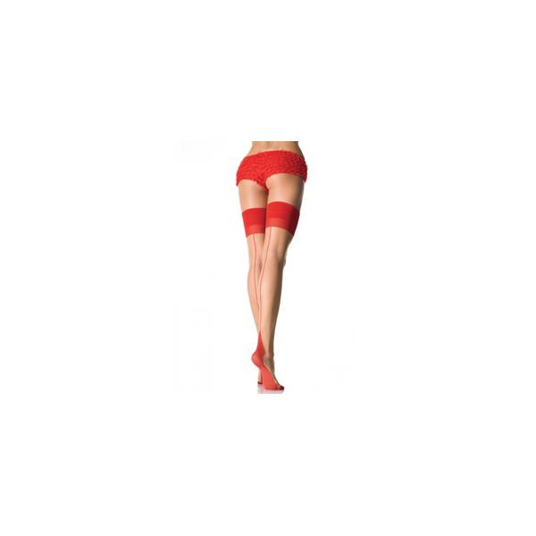 STOCKINGS COUTURE CUBAN NUDE/RED T.U