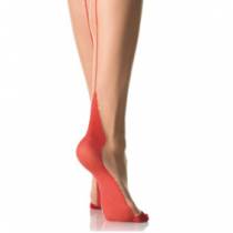 STOCKINGS COUTURE CUBAN NUDE/RED T.U