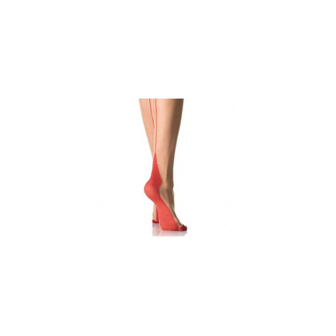 STOCKINGS COUTURE CUBAN NUDE/RED T.U