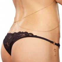 CONJUNTO DE LENCERÍA DE ENCAJE + CADENITA