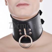 COLLIER CUIR MINERVE + ANNEAU