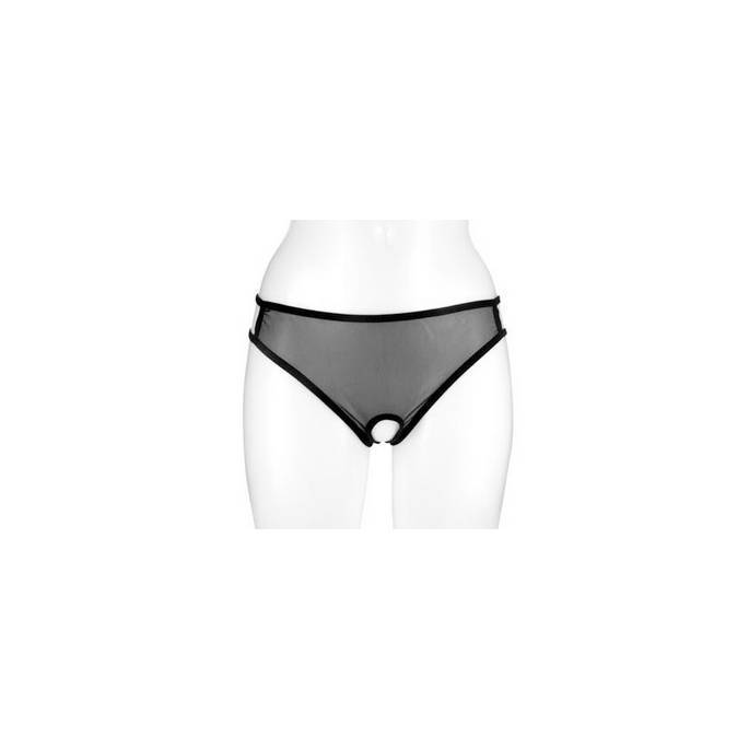 JOCKSTRAP FEMME OPHELIA VOILE NOIR