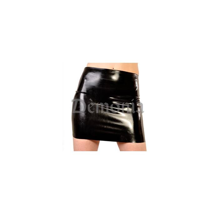 MINIROCK AUS LATEX SCHWARZ