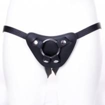 HARNAIS POUR GODE CUIR NOIR SOUPLE