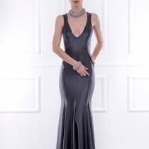 LONG DRESS LACQUERED BACK BIANCA