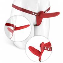 DILDO GÜRTEL INNEN/AUSSEN ROT