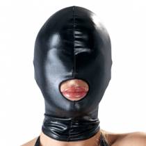 LACKIERTE LYCRA-HAUBE MIT OFFENEM MUND