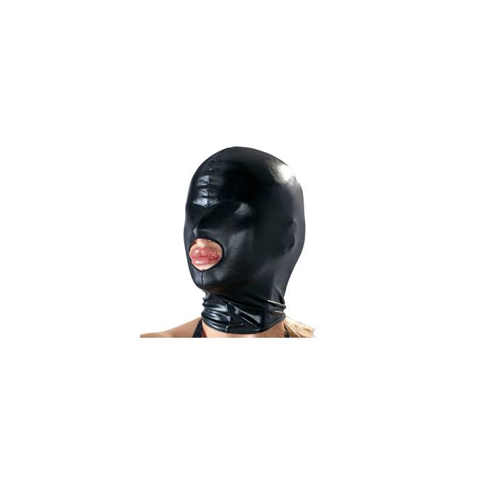 LYCRA LACQUERED OPEN MOUTH BALACLAVA