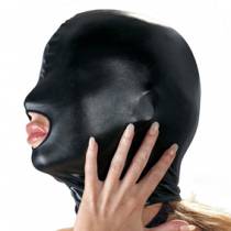 LYCRA LACQUERED OPEN MOUTH BALACLAVA