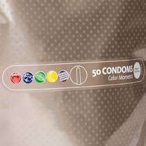 POUCH OF 50 CONDOMS COLOR/PERFUME