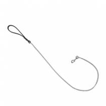 LONG CHAIN LEASH + FINE BLACK HANDLE