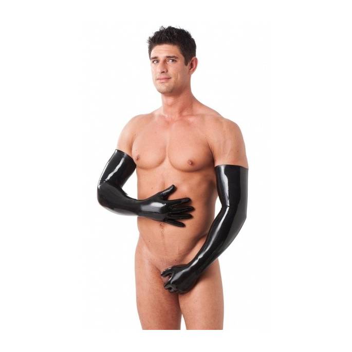GANTS LONGS LATEX NOIR